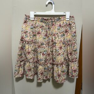 Chic Floral Tiered Skirt